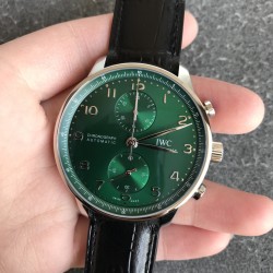 Portuguese Chrono 40mm SS/LE Green/Num ZF V2 A7750