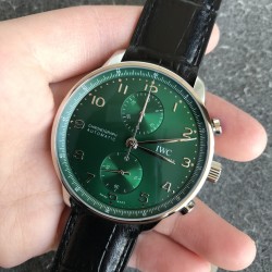 Portuguese Chrono 40mm SS/LE Green/Num ZF V2 A7750