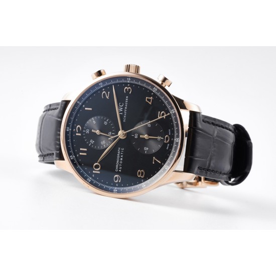 Portuguese Chrono 40mm RG/LE Black/Num ZF V2 A7750