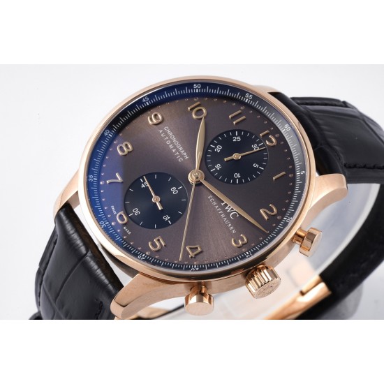 Portuguese Chrono 40mm RG/LE Brown/Num ZF V2 A7750