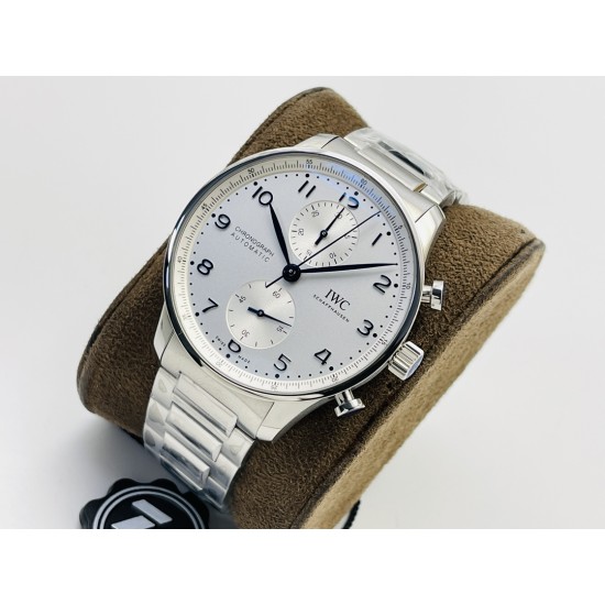 Portuguese Chrono IW371617 41mm SS/SS White/Num ZF A69355