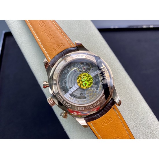 IWC-Portugieser Chronograph Classic 42mm RG/LE Blue ZF A7750