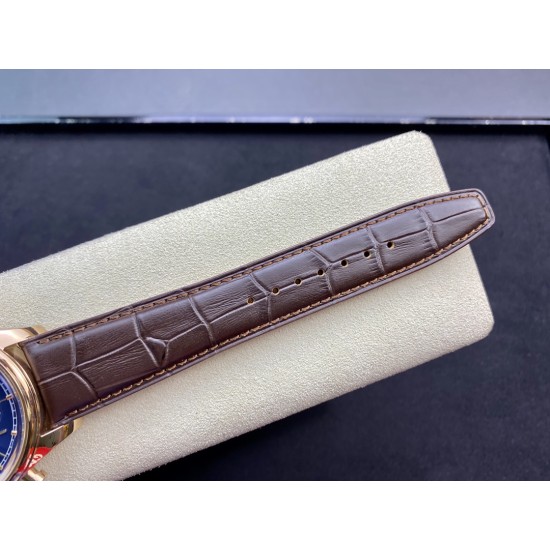 IWC-Portugieser Chronograph Classic 42mm RG/LE Blue ZF A7750