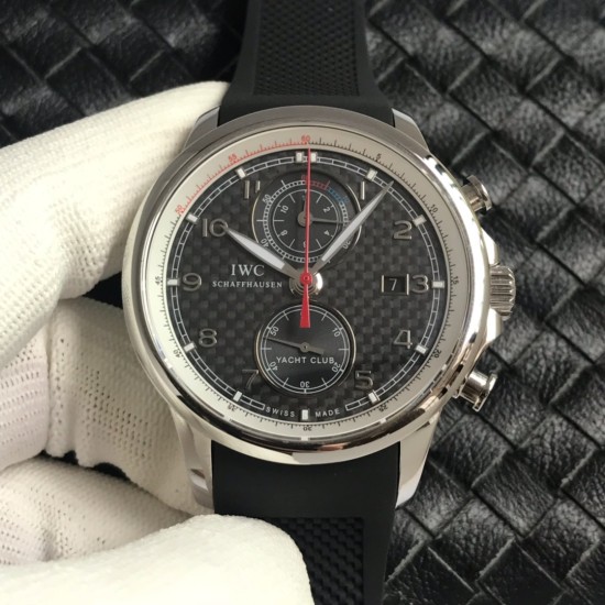 Portuguese Chrono Classic IW390209 45mm SS/RU Textured Black Cal.89360