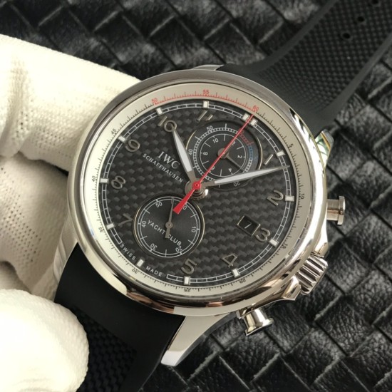 Portuguese Chrono Classic IW390209 45mm SS/RU Textured Black Cal.89360