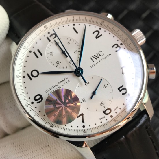 Portuguese Chrono 40mm SS/LE White/Num TWF A7750