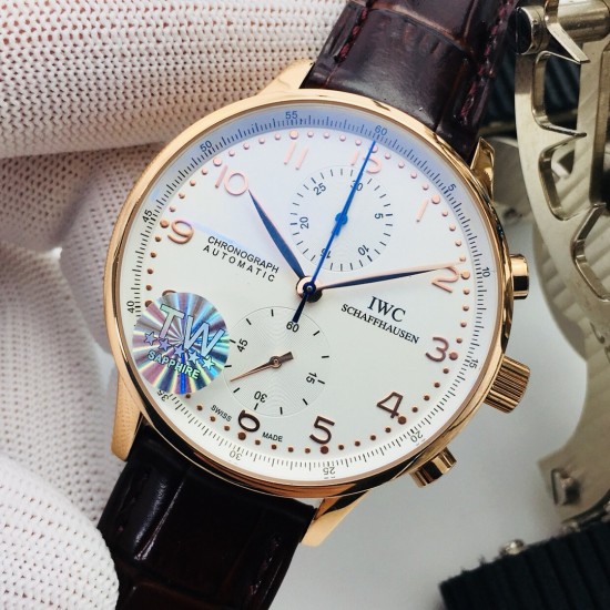 Portuguese Chrono 40mm RG/LE White/Num TWF A7750