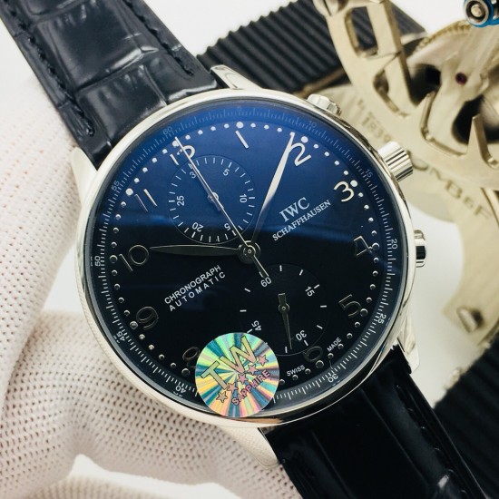 Portuguese Chrono 40mm SS/LE Black/Num TWF A7750