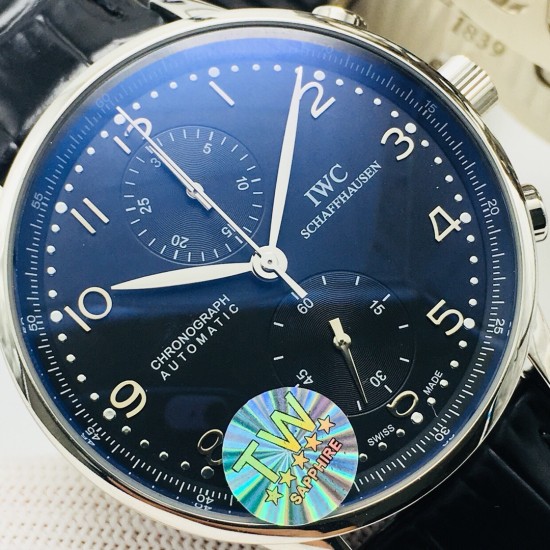 Portuguese Chrono 40mm SS/LE Black/Num TWF A7750