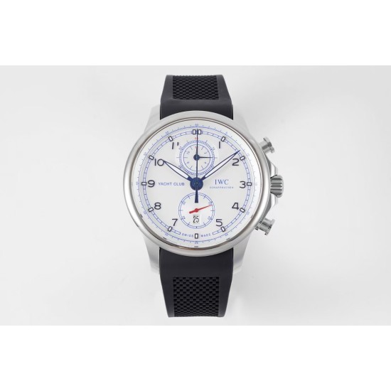 IWC-Portugieser Chronograph Classic  IW390704 45mm SS/RU White Cal.89361
