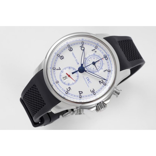 IWC-Portugieser Chronograph Classic  IW390704 45mm SS/RU White Cal.89361