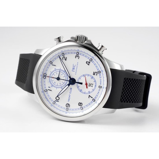 IWC-Portugieser Chronograph Classic  IW390704 45mm SS/RU White Cal.89361