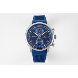 IWC-Portugieser Chronograph Classic IW390704 45mm SS/RU Blue Cal.89361