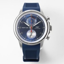 IWC-Portugieser Chronograph Classic IW390704 45mm SS/RU Blue Cal.89361