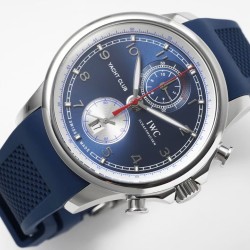 IWC-Portugieser Chronograph Classic IW390704 45mm SS/RU Blue Cal.89361