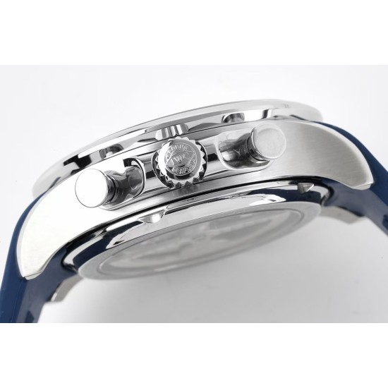 IWC-Portugieser Chronograph Classic IW390704 45mm SS/RU Blue Cal.89361