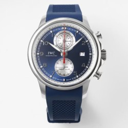 IWC-Portugieser Chronograph Classic IW390704 45mm SS/RU Blue Cal.89361