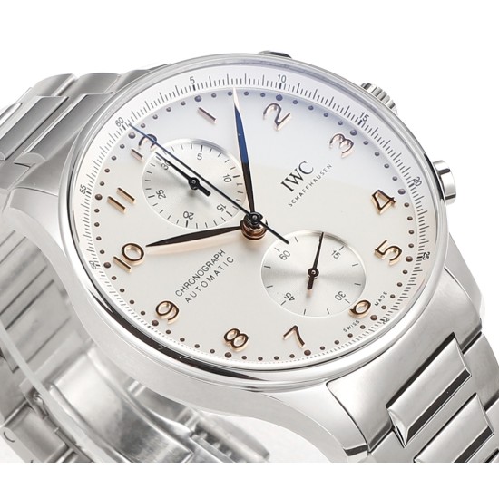 Portuguese Chrono 41mm SS/SS White Dial V6SF A69355