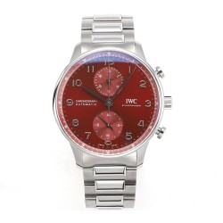 Portuguese Chrono 41mm SS/SS Red Dial V6SF A69355