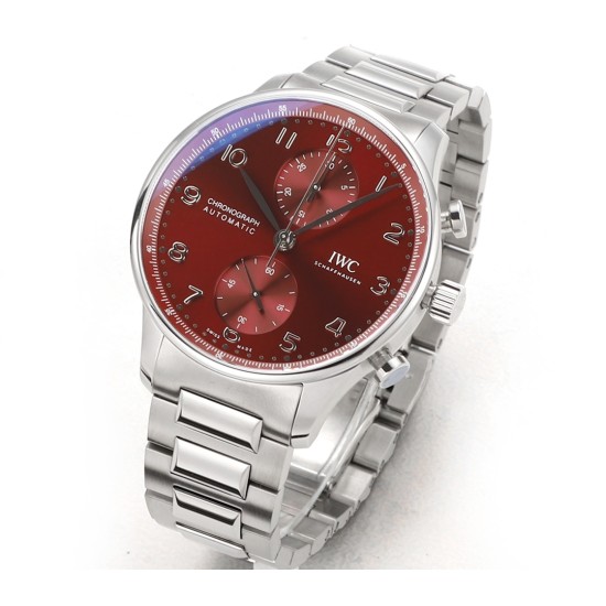 Portuguese Chrono 41mm SS/SS Red Dial V6SF A69355