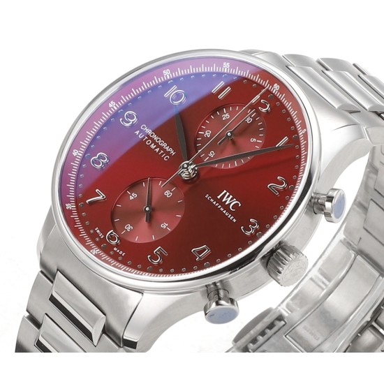 Portuguese Chrono 41mm SS/SS Red Dial V6SF A69355