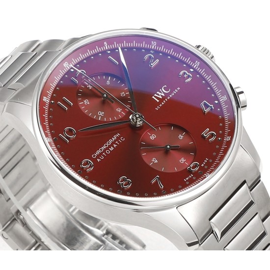 Portuguese Chrono 41mm SS/SS Red Dial V6SF A69355
