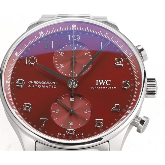 Portuguese Chrono 41mm SS/SS Red Dial V6SF A69355