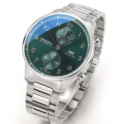 Portuguese Chrono 41mm SS/SS Green Dial V6SF A69355