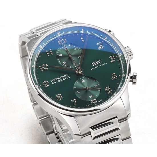 Portuguese Chrono 41mm SS/SS Green Dial V6SF A69355