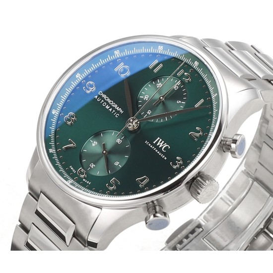 Portuguese Chrono 41mm SS/SS Green Dial V6SF A69355