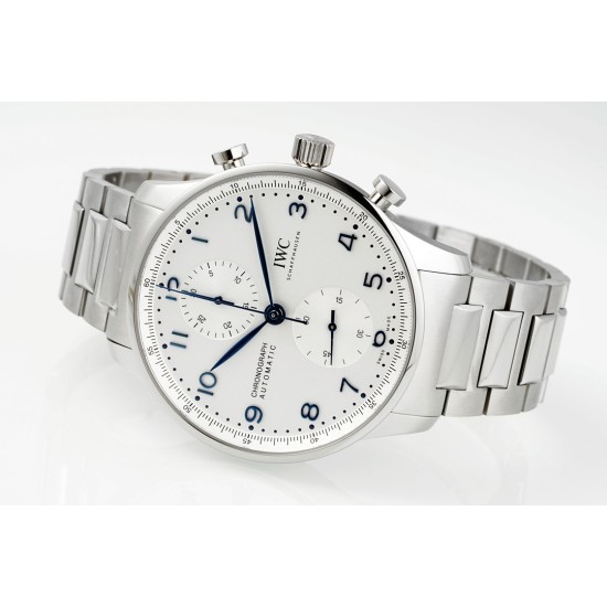 Portugueser Chrono 41mm SS/SS White/Num AZF A69355
