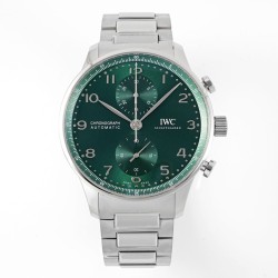 Portugueser Chrono 41mm SS/SS Green/Num AZF A69355
