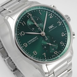 Portugueser Chrono 41mm SS/SS Green/Num AZF A69355