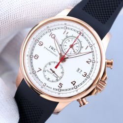 IWC-Portugieser Chronograph Classic IW390704 45mm RG/RU Black Cal.89361