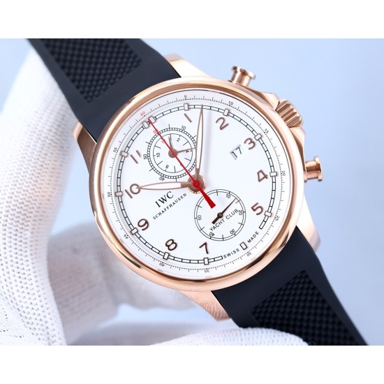 IWC-Portugieser Chronograph Classic IW390704 45mm RG/RU Brown Cal.89361