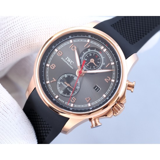 IWC-Portugieser Chronograph Classic IW390704 45mm RG/RU Brown Cal.89361