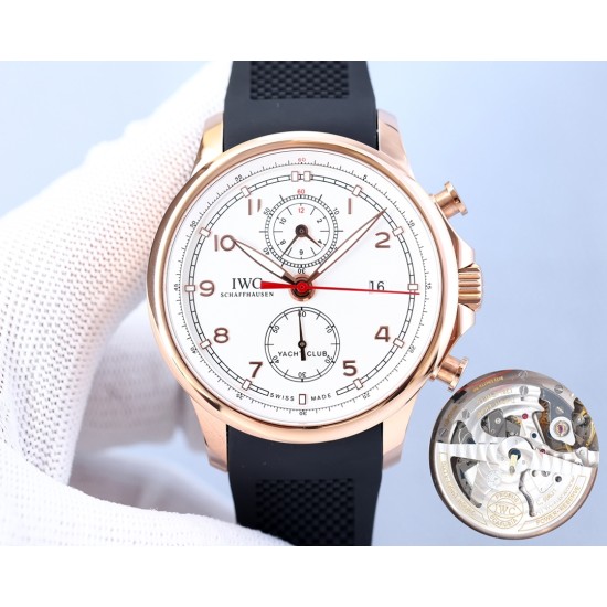 IWC-Portugieser Chronograph Classic IW390704 45mm RG/RU Brown Cal.89361