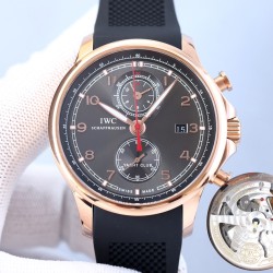 IWC-Portugieser Chronograph Classic IW390704 45mm RG/RU Brown Cal.89361