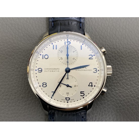 Portuguese Chrono "150 Years" SS/LE Wht/Blu YLF A7750