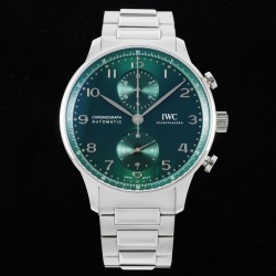 Portuguese Chrono IW371617 41mm SS/SS Green Dial RSF A69355