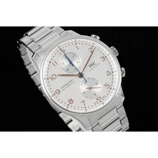 Portuguese Chrono IW371617 41mm SS/SS White Dial RSF A69355
