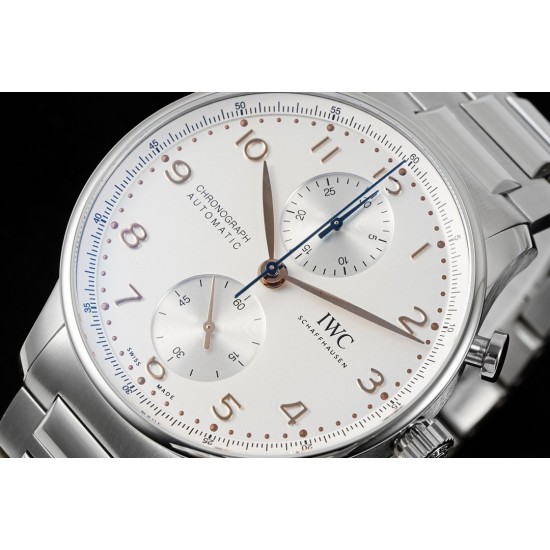 Portuguese Chrono IW371617 41mm SS/SS White Dial RSF A69355