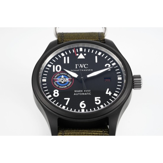 IWC-Mark XVIII Top Gun 41mm CER/NY Black Dial ZF A32111