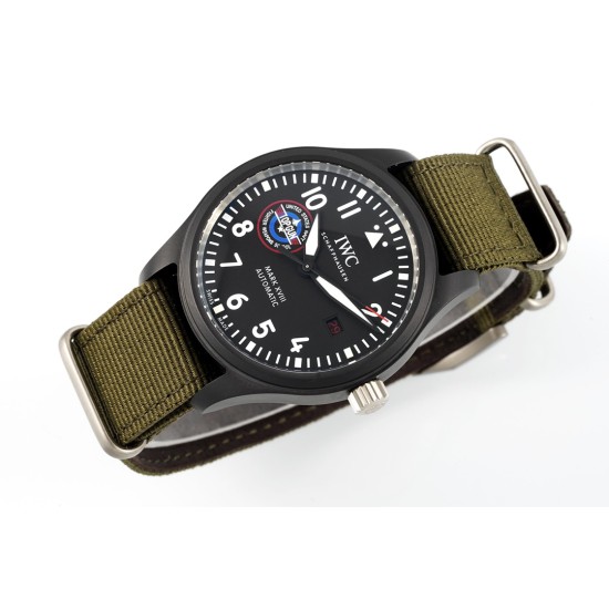 IWC-Mark XVIII Top Gun 41mm CER/NY Black Dial ZF A32111