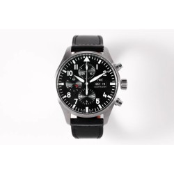 IWC-Pilot Chronograph Ref.3777 43mm SS/LE Black ZF A7750