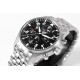 IWC-Pilot Chronograph Ref.3777 43mm SS/SS Black ZF A7750