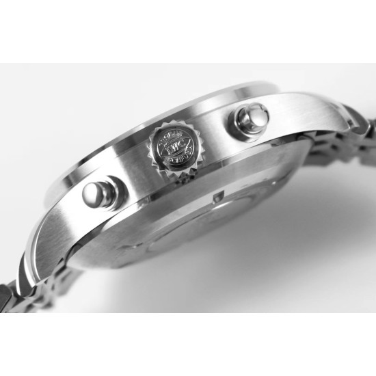 IWC-Pilot Chronograph Ref.3777 43mm SS/SS Black ZF A7750