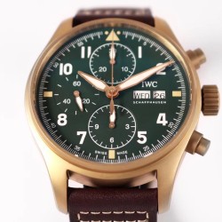 IWC-Pilot Chrono Spitfire IW387902 Brz BR/LE Grn ZF A7750