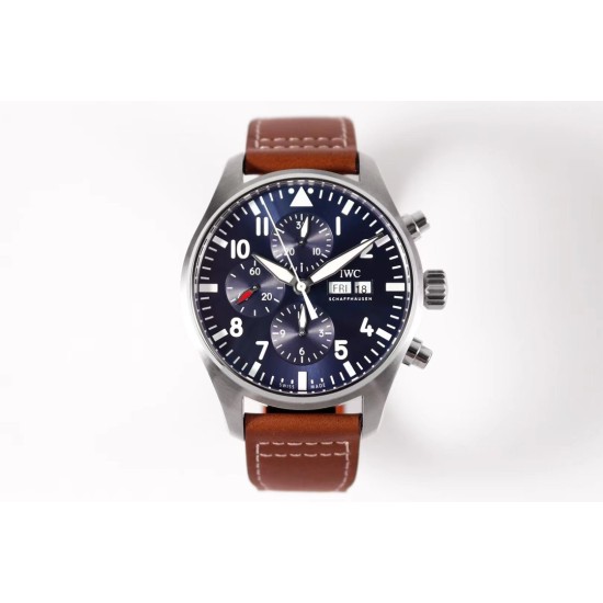 IWC-Pilot Chrono "Le Petit" 377721 43mm SS/LE Blue ZF A7750