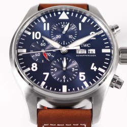 IWC-Pilot Chrono "Le Petit" 377721 43mm SS/LE Blue ZF A7750